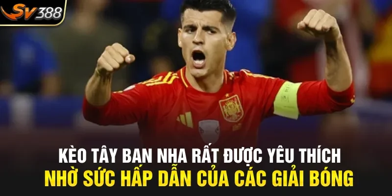 Kèo Tây Ban Nha rất được yêu thích nhờ sức hấp dẫn của các giải bóng